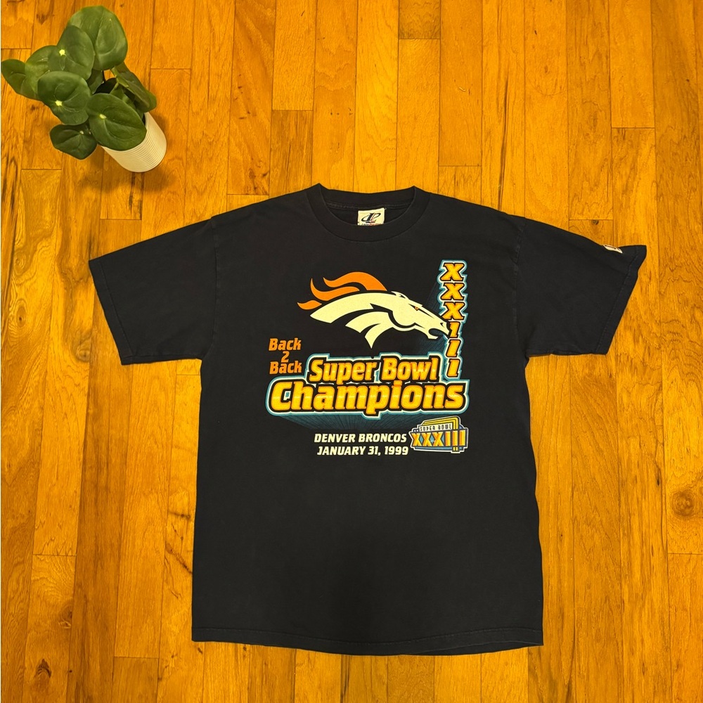 LOGO 7 1999 Denver Broncos Super Bowl XXXIII Tee